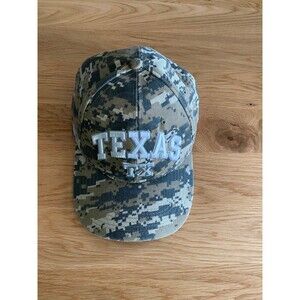 Texas Military Camo Hat Baseball Cap Embroidered